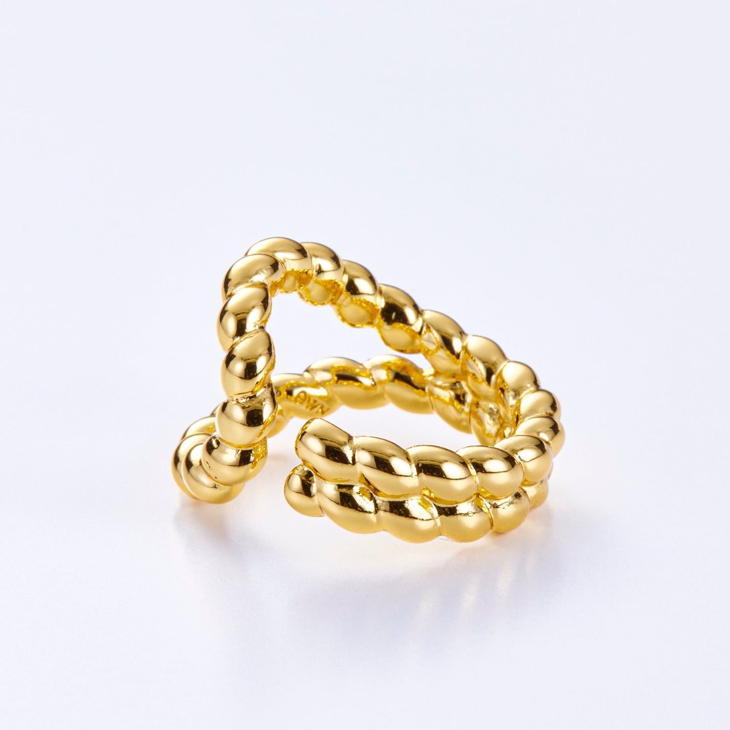 twist circle ring