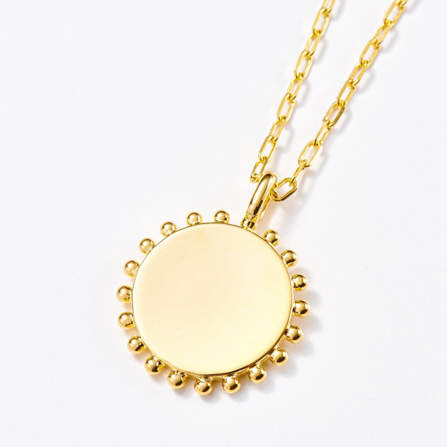 sun coin necklace